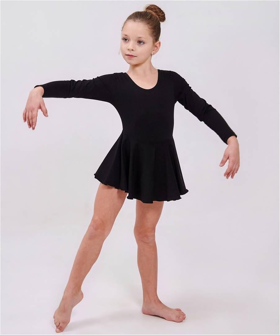 Купальник с юбкой спортивный Smil 104 см Черный (123054)