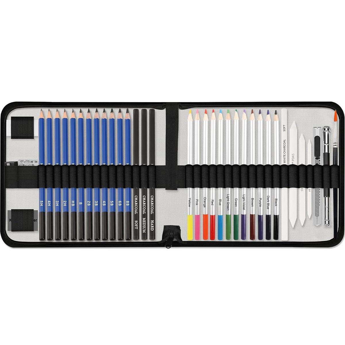 Набір для малюнку та ескізів KALOUR 38 предметів (KL-PWN038)