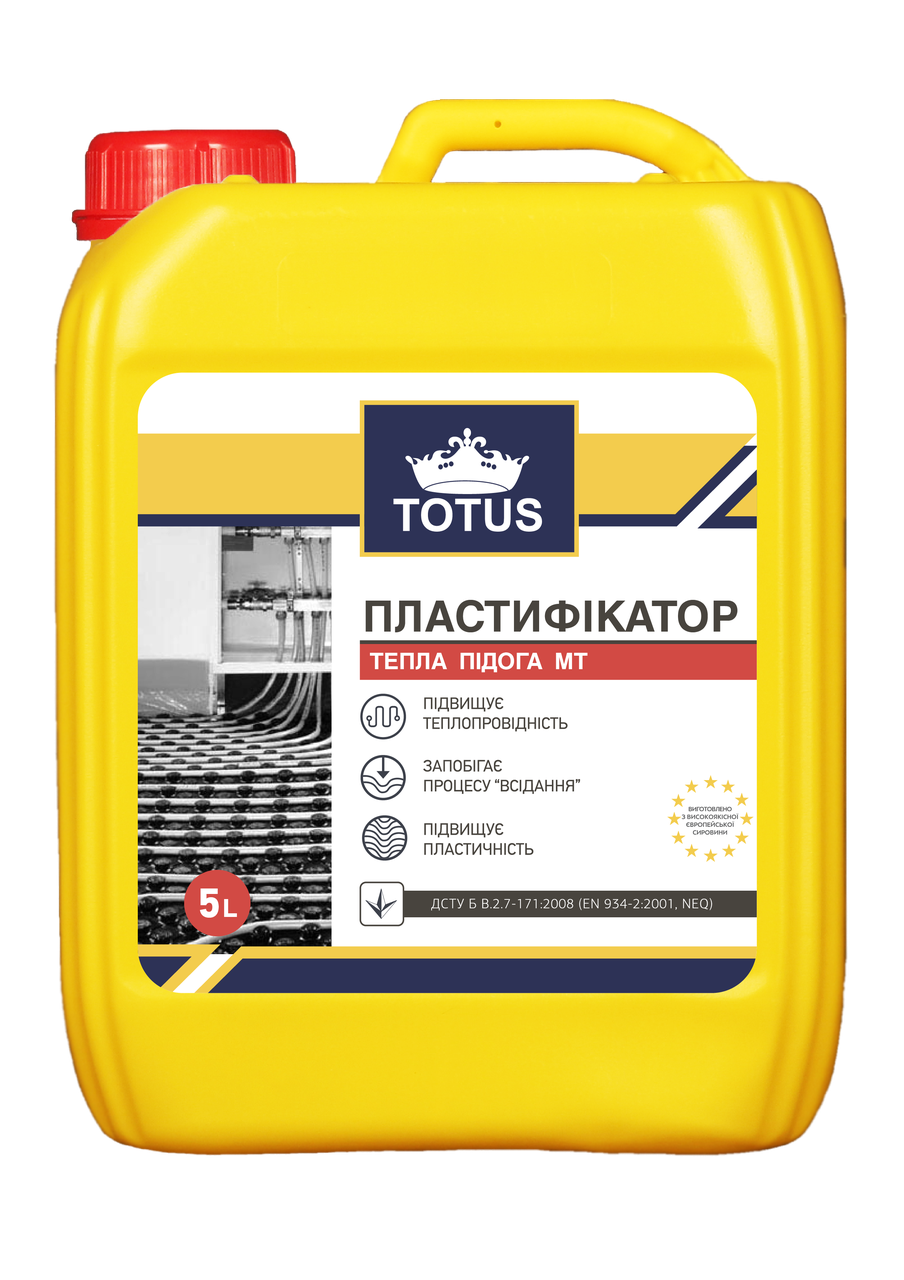 Пластифікатор для бетону Totus Тепла підлога 5 л (365093371)