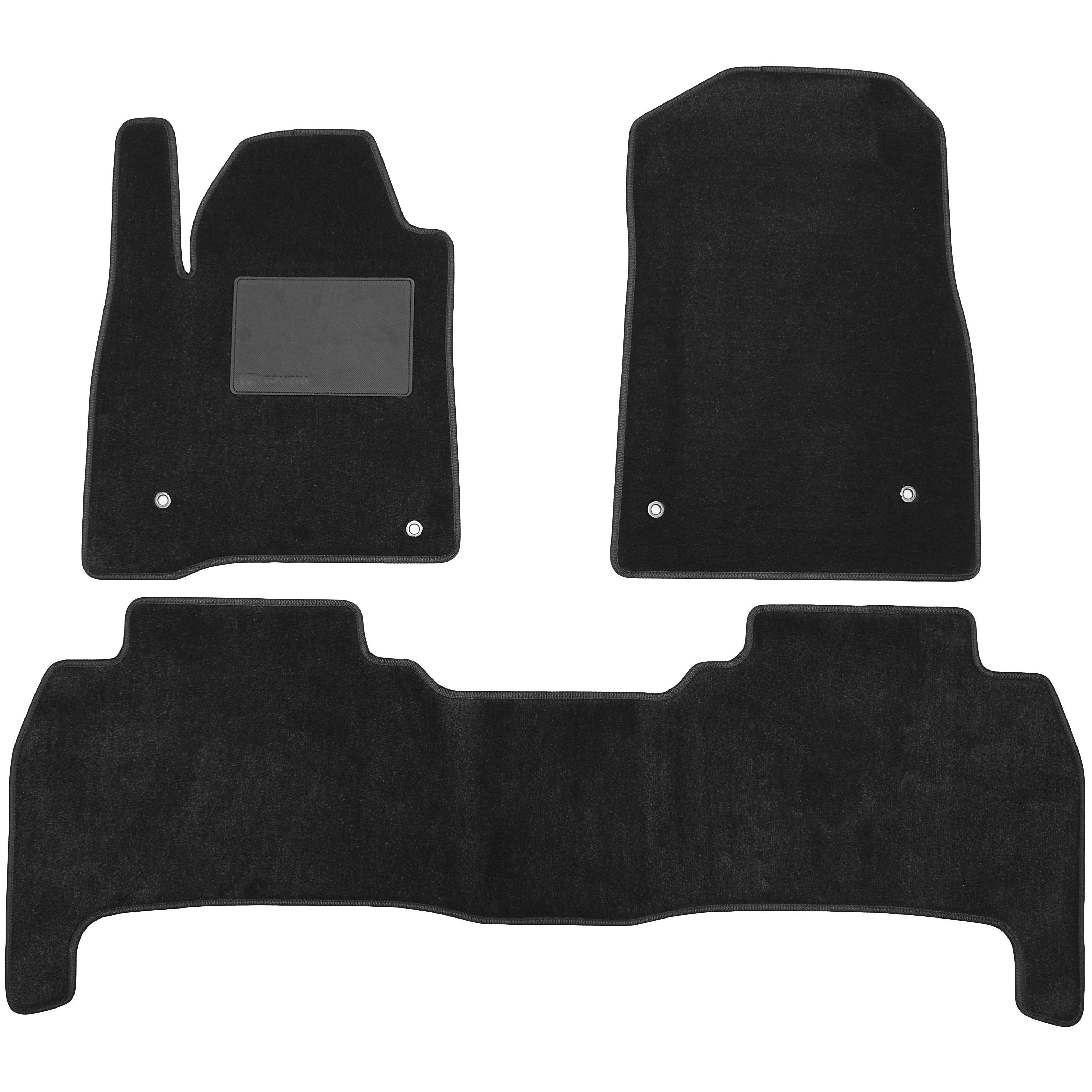 Коврики в салон для Toyota Land Cruiser 200 '07-12 текстильные Черный (168038)
