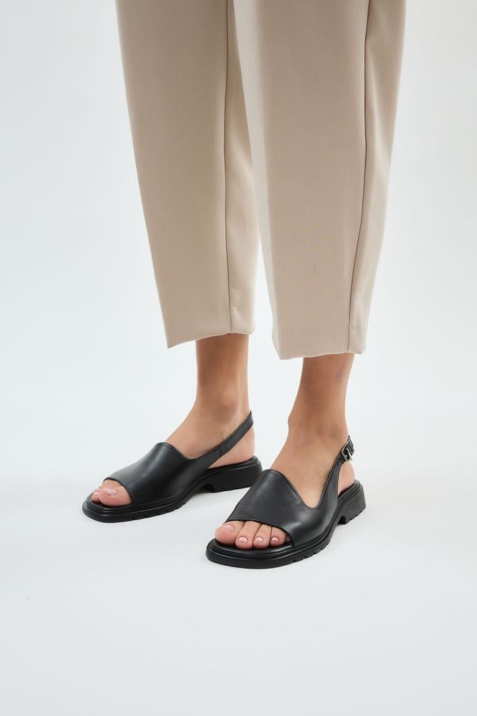 Босоножки женские LONZA кожаные р. 42 Черный (199909)