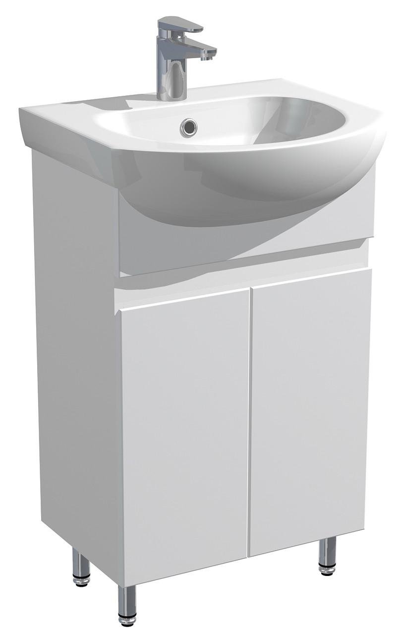 Тумба для ванной комнаты с умывальником Руна 50 Белый (30632003) Тумба для ванной комнаты с умывальником Руна 50 Белый (30632003)