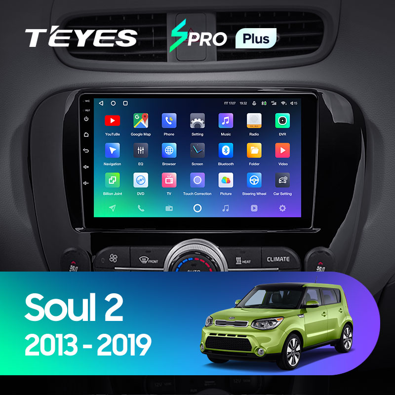 Автомагнитола штатная Teyes для Kia Soul 2 PS 2013-2019 Android SPRO-PLUS 4+64G Wi-Fi/4G вариант B (1471236631) - фото 3