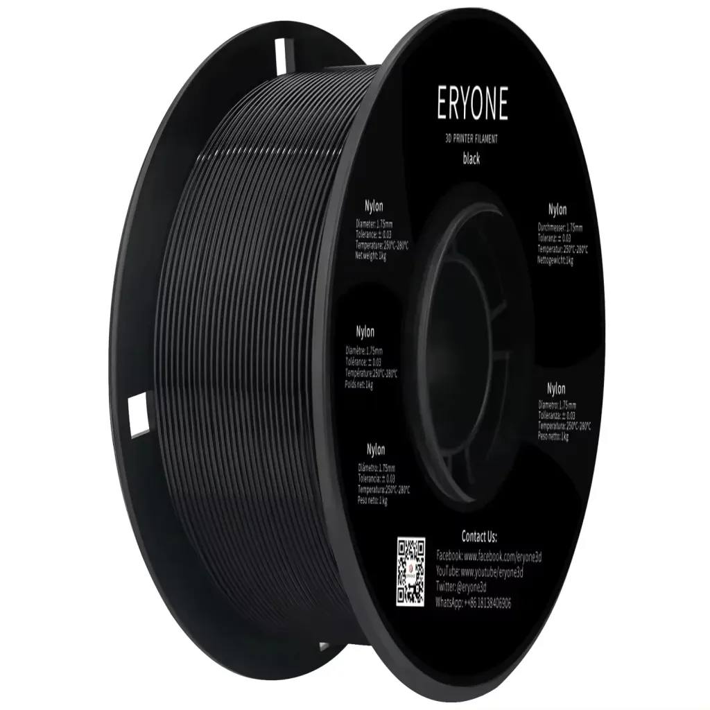 Полімер нейлоновий FDM для 3D друку Eryone Nylon 1 кг/1,75 мм 200°C-220°C Black