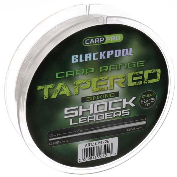 Лидер Carp PRO Blackpool Carp Tapered Leaders 0,255-0,56 мм (CP4726) - фото 1