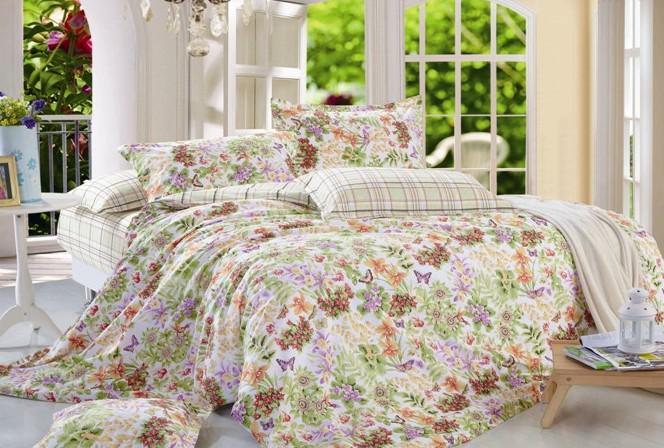 Комплект постельного белья Zastelli 4336 Сатин евро 200х220 Белый