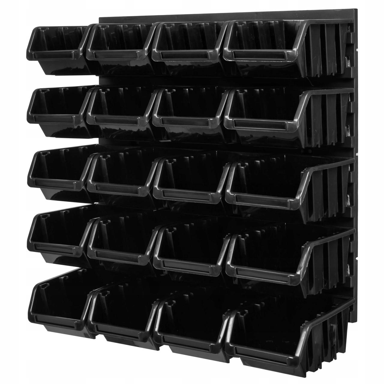 Панель с лотками контейнерами 20 шт. 39х39 см (MIX562)