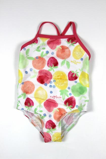 Купальник PRIMARK 7019202 Фрукти 62 см Білий