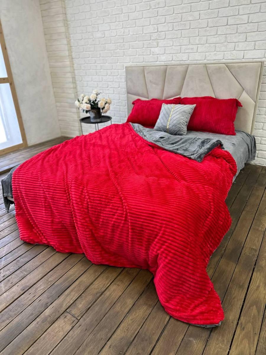 Комплект постельного белья плюшевый шарпей полуторный Красный (2356815252) Комплект постельного белья плюшевый шарпей полуторный Красный (2356815252)