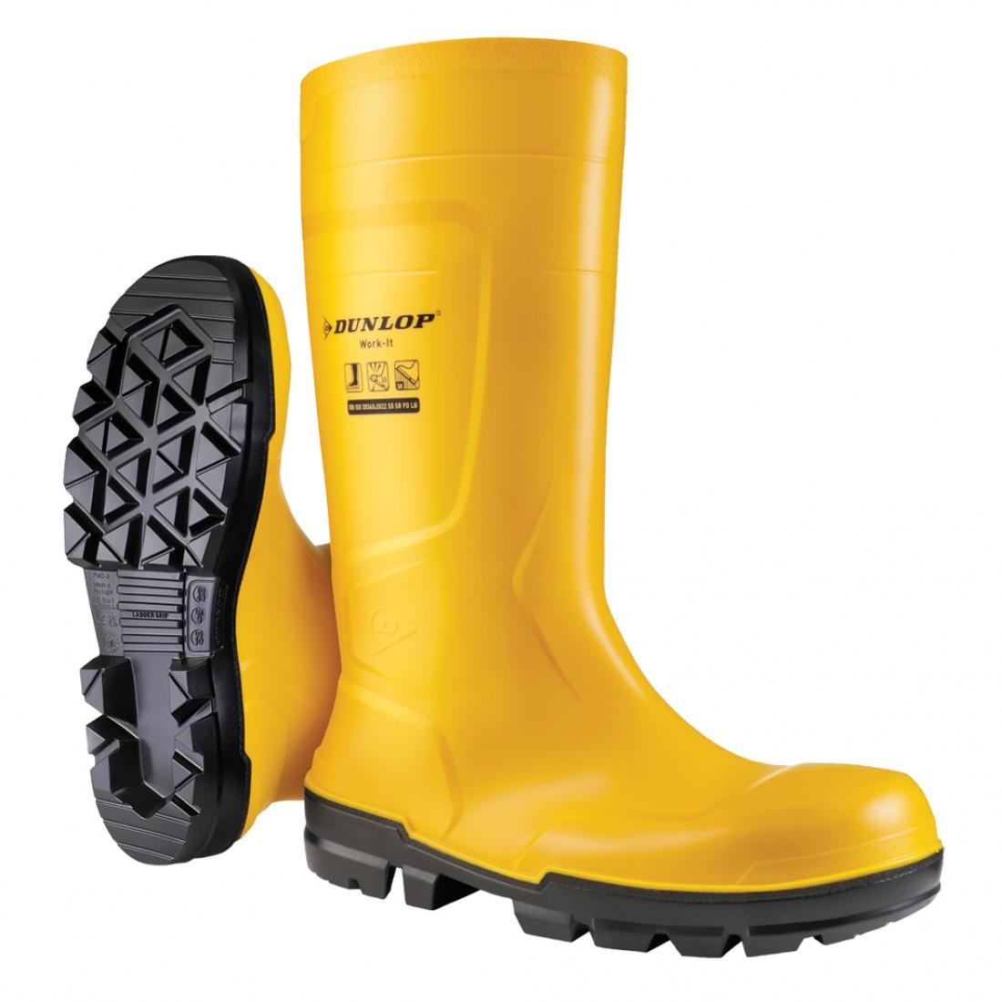 Резиновые сапоги Dunlop Work-It класса S5 full safety стальной носок и подошва р. 49 (NB2JF01)