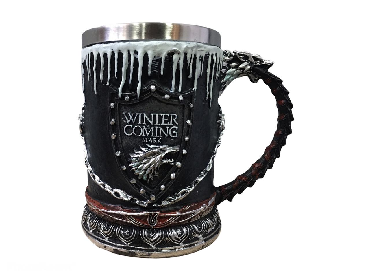 ᐉ Кружка Winter is Coming Stark Game Of Thrones 3D нержавеющая сталь  (1354574760) • Купить в Киеве, Украине • Лучшая цена в Эпицентр