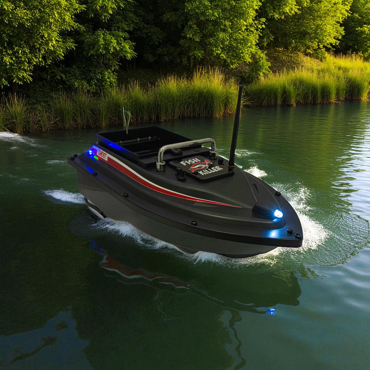 Човник для риболовлі для завозу підгодовування Fish Killer Ghost автопілот до 2 кг до 500 м Чорний (2680347359) - фото 5 Човник для риболовлі для завозу підгодовування Fish Killer Ghost автопілот до 2 кг до 500 м Чорний (2680347359) - фото 5