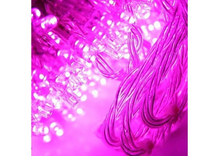 Гірлянда світлодіодна штора 3x3 м 300 LED Pink (1288244844) - фото 4