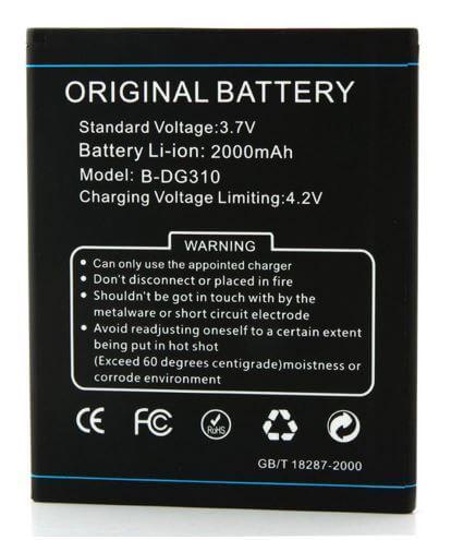 Акумулятор Doogee B-DG310 G310 Voyager 2 2000 мАг PRC