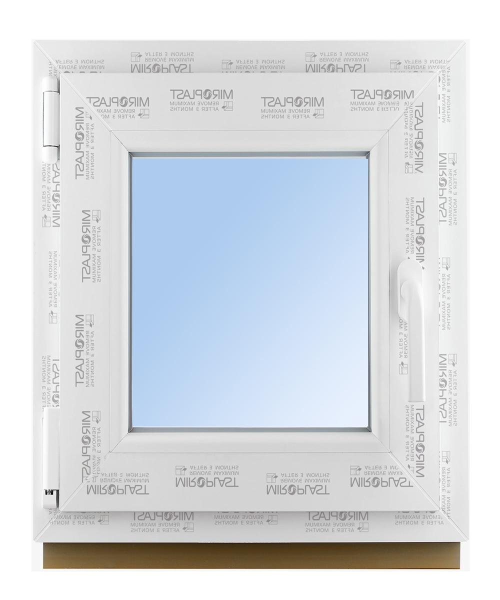 Окно металлопластиковое поворотно-откидное WDS Miroplast с двухкамерным стеклопакетом 550х650 мм ( (4-8-4-12-4)