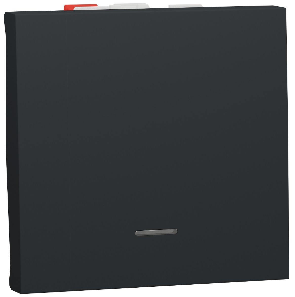 Вимикач прохідний Schneider Electric Unica New одноклавішний з нейтраллю 10 А 2 модулі ABS-UV Антрацит (NU320354S) Вимикач прохідний Schneider Electric Unica New одноклавішний з нейтраллю 10 А 2 модулі ABS-UV Антрацит (NU320354S)