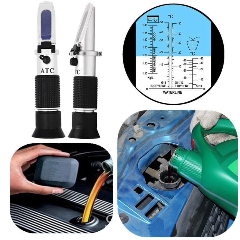 Рефрактометр RZ 115 з пластиковим чохлом RHA 503ATC анитифриз електроліт - фото 3