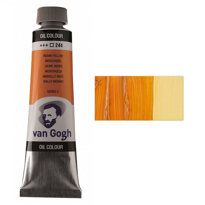 Краска масляная Rosa VAN GOGH 40 мл 3 шт. 244 Индийский желтый (2052443 8712079219239) - фото 1