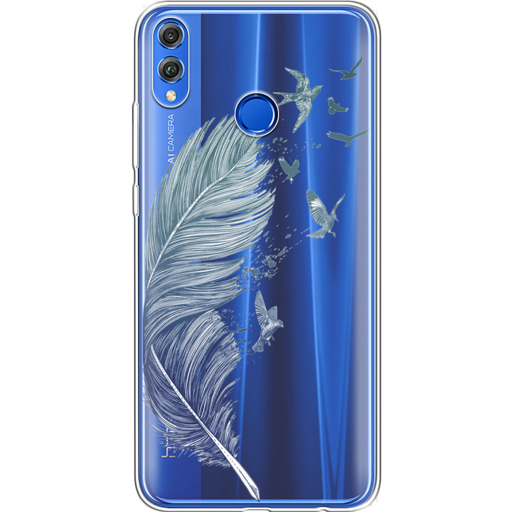 Чехол Boxface Honor 8x Feather Прозрачный силикон (35419-cc38-35419)