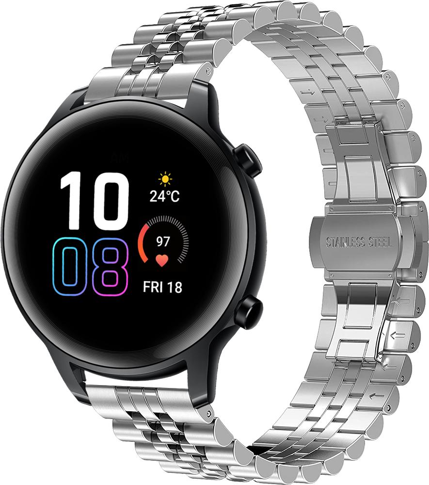 Браслет металевий Stech для Honor Magic Watch 2 42 мм Silver (26980-59)
