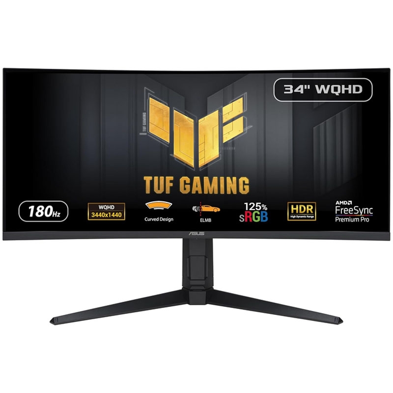 Монитор Asus VG34VQL3A TUF Gaming изогнутый безрамочный VA 3440х1440 3K Ultra WQHD 34"/4W (26202778) - фото 4 Монитор Asus VG34VQL3A TUF Gaming изогнутый безрамочный VA 3440х1440 3K Ultra WQHD 34"/4W (26202778) - фото 4