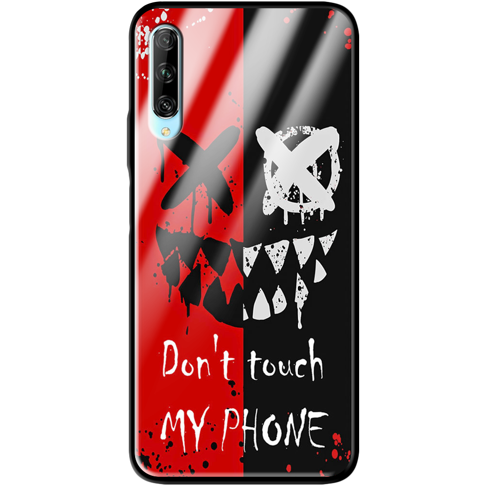 Чехол BoxFace Huawei P Smart Pro Bad Smile Черный силикон со стеклом (38612-up2468-39402)