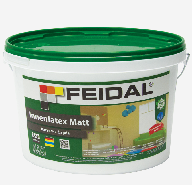 Фарба інтер'єрна Feidal Innenlatex Matt 2,5 л Білий