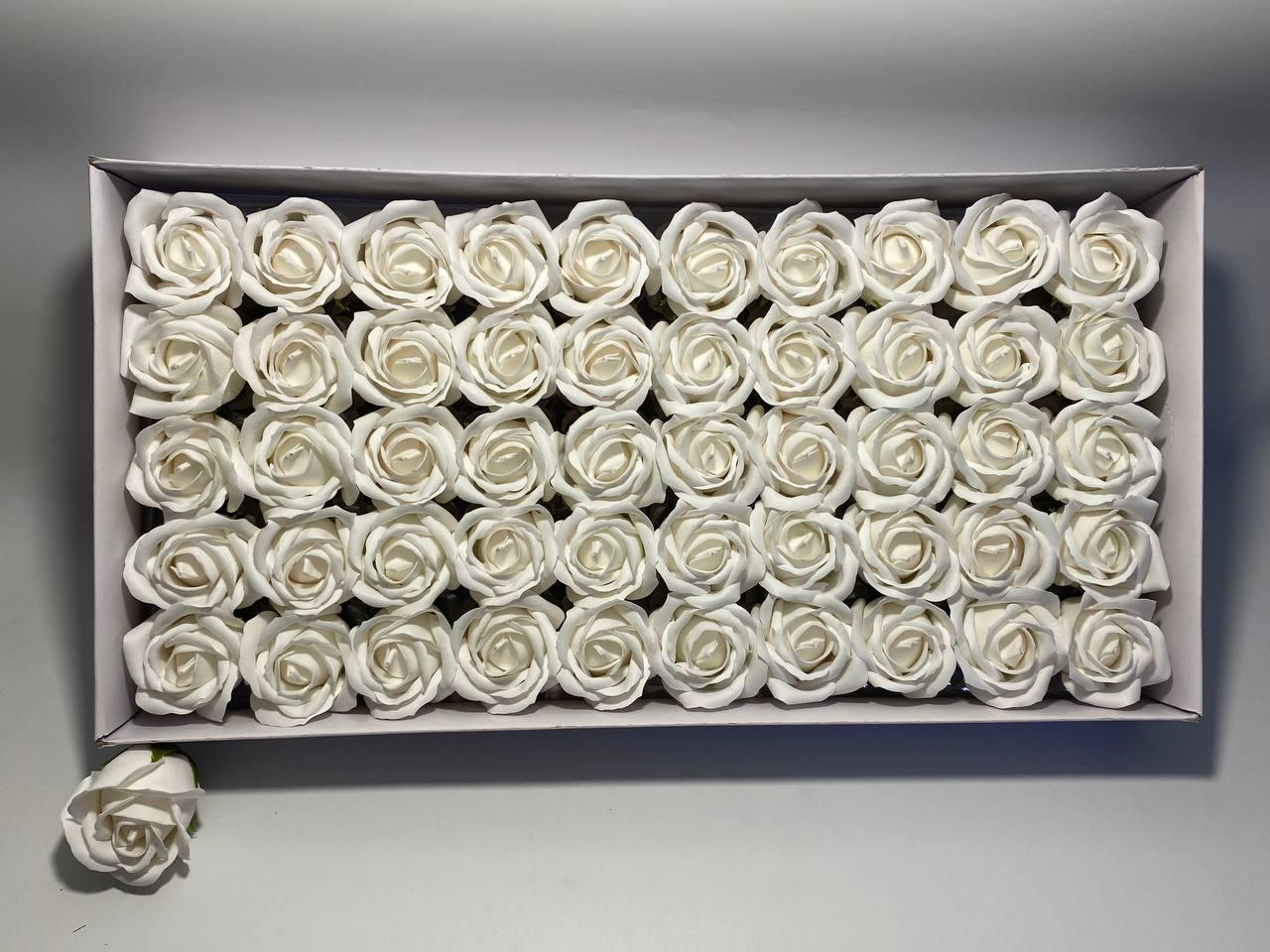 Мыльные Розы 50 шт. Белый (0001)
