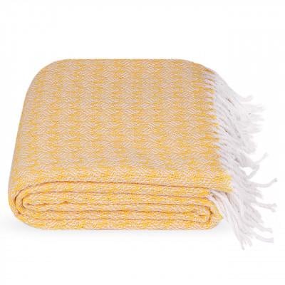 Плед Азалия 140х200 см Желтый - фото 1 Плед Азалия 140х200 см Желтый - фото 1