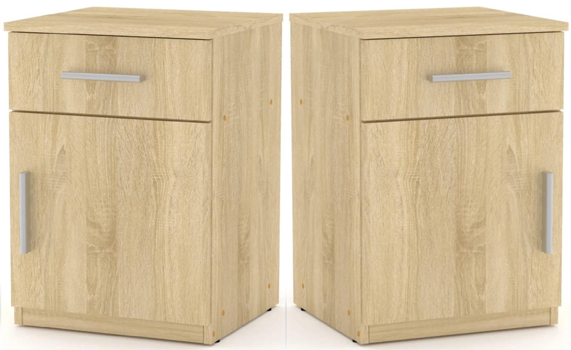 Тумба приліжкова комплект 2 шт. Компаніт ПКТ-3 Дуб сонома (26650409)