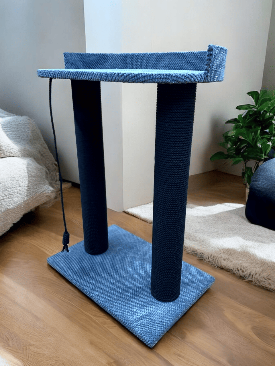 Когтеточка с лежанкой 86 см Синий (21706960)