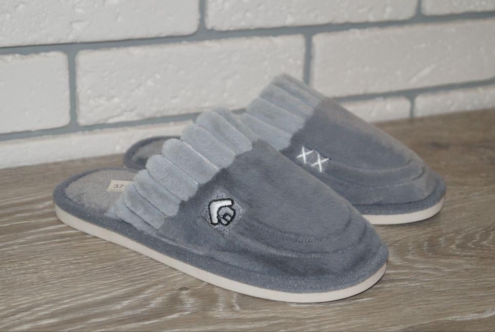 Тапочки комнатные Alex р. 38/39 24,5 см Серый (30739-3839)