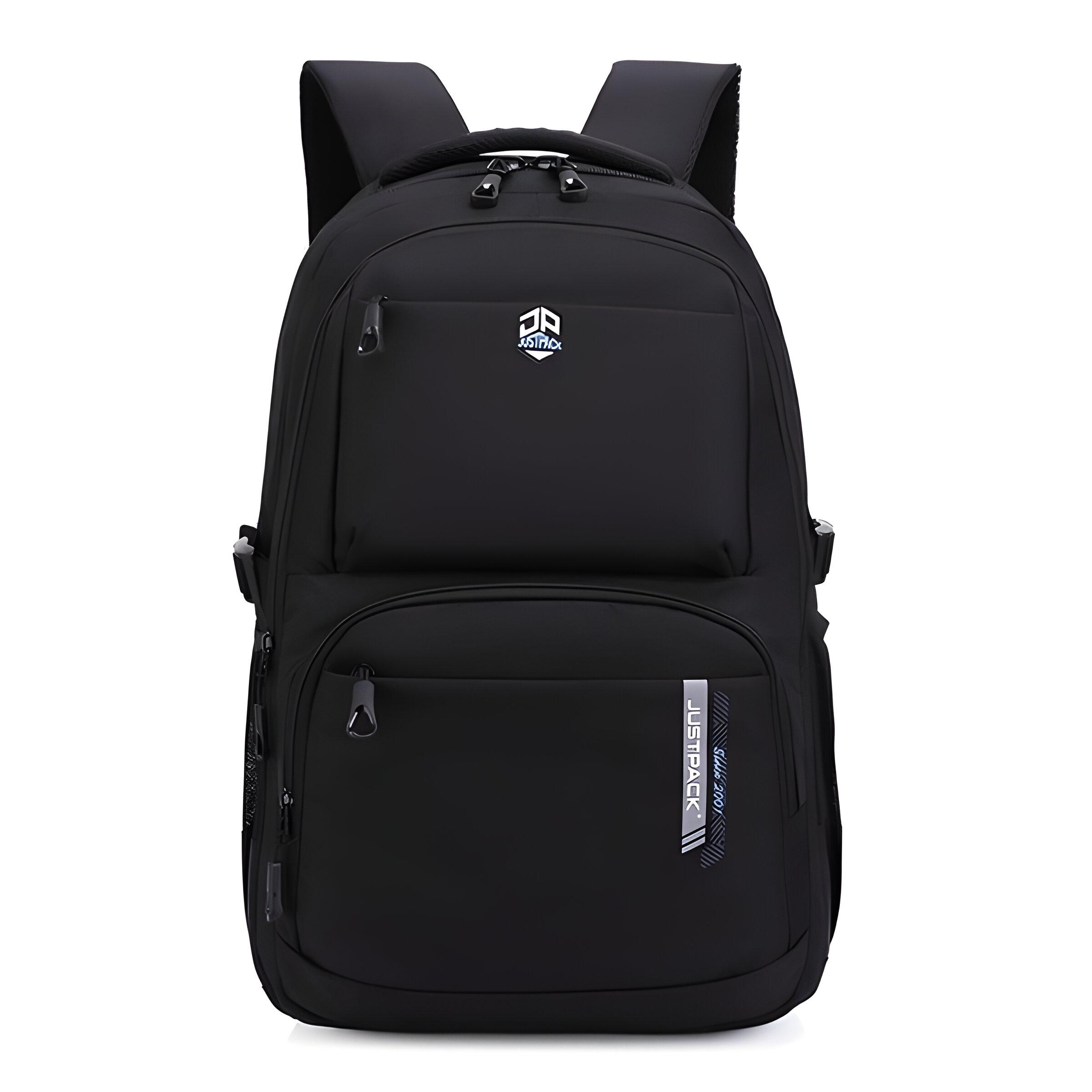 Рюкзак городской Justpack с ортопедической спинкой Черный (5774/Д)