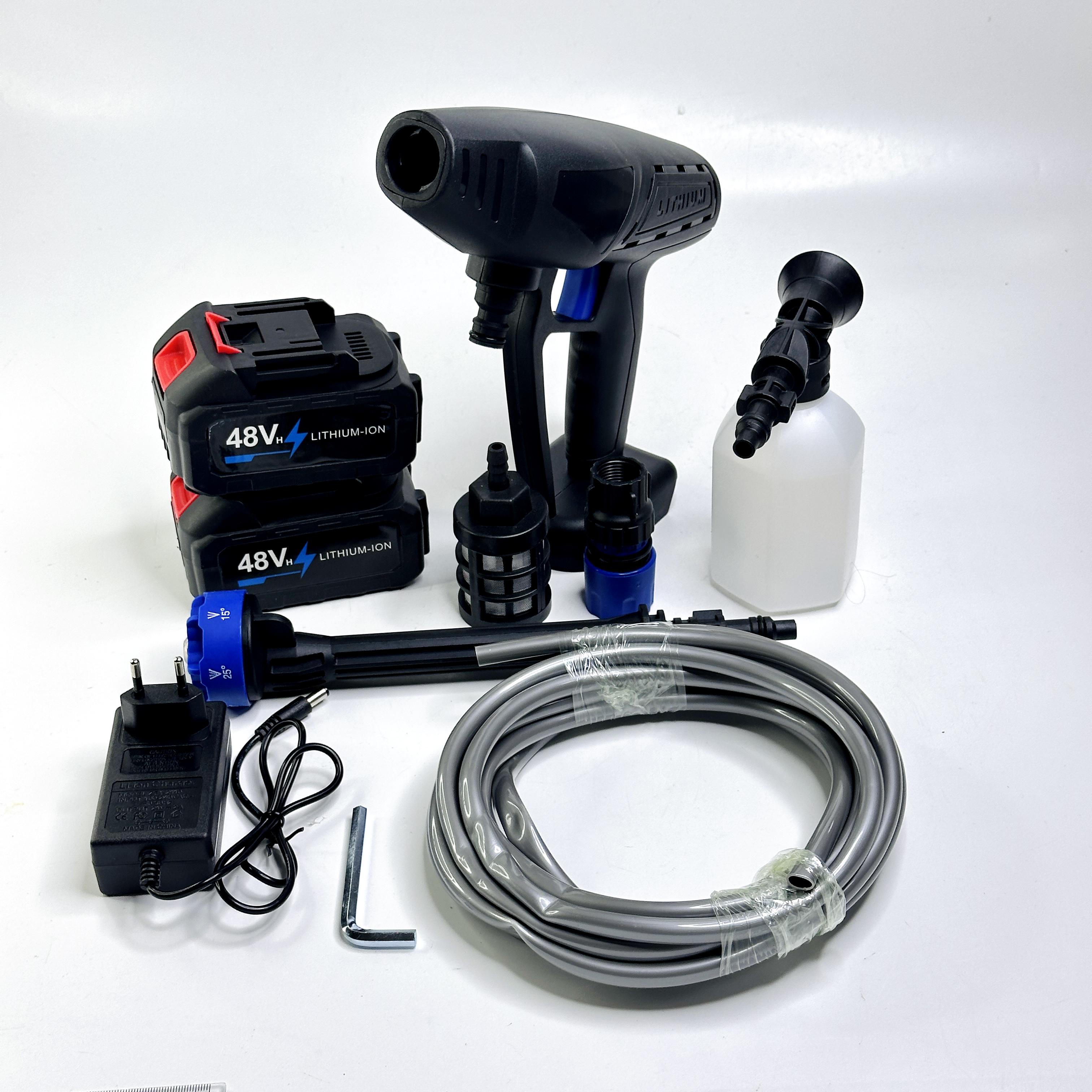 Мийка високого тиску для авто з 2 акумуляторами в кейсі (MLD-11-Blue/Black) - фото 6