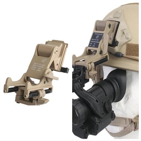 Кріплення на шолом для ПНО Rhino mount NVG PVS-7/PVS-14 метал з роз'ємом Койот - фото 3