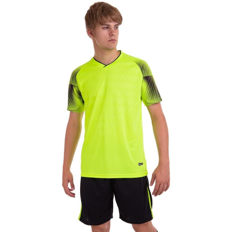 Футбольная форма футболка и шорты Lingo LD-M8608 3XL Салатово-черный