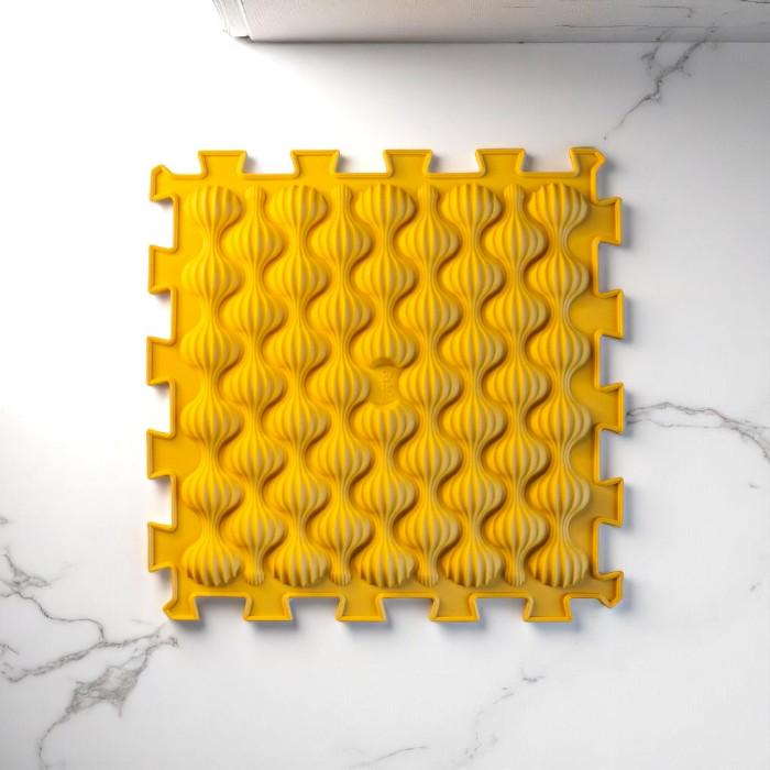 Розвиваючий килимок масажний Пазл мушлі 1 ел. Жовтий (OR00001241) - фото 2 Розвиваючий килимок масажний Пазл мушлі 1 ел. Жовтий (OR00001241) - фото 2