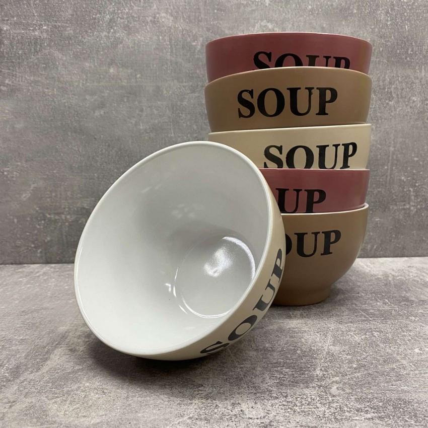 Набір бульйонниць керамічних Interos 20237 650 мл 6 шт. (1788993056) - фото 6