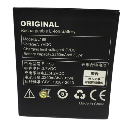 Аккумуляторная батарея BL198 для Lenovo A850/K860/S890 2250 mAh (000021506)