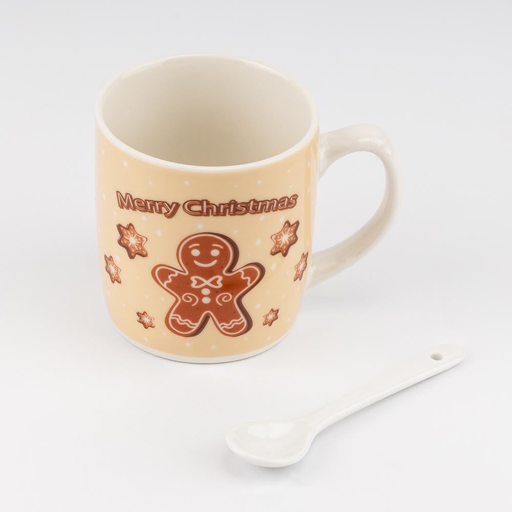 Чашка з ложечкою Різдвяний пряник 200 мл (9250-007) - фото 5 Чашка з ложечкою Різдвяний пряник 200 мл (9250-007) - фото 5