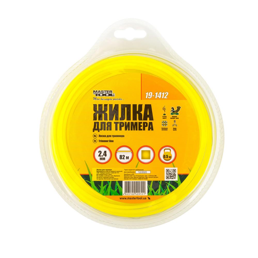 Леска для триммера Mastertool GM Квадрат 2.40 мм 82 м (14250) - фото 2