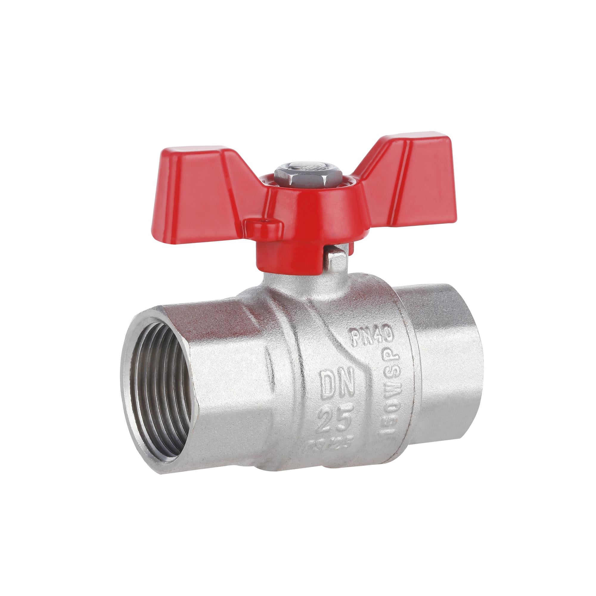 Кран шаровой Thermo Alliance Forte 1" прямой латунь (SF602W25)
