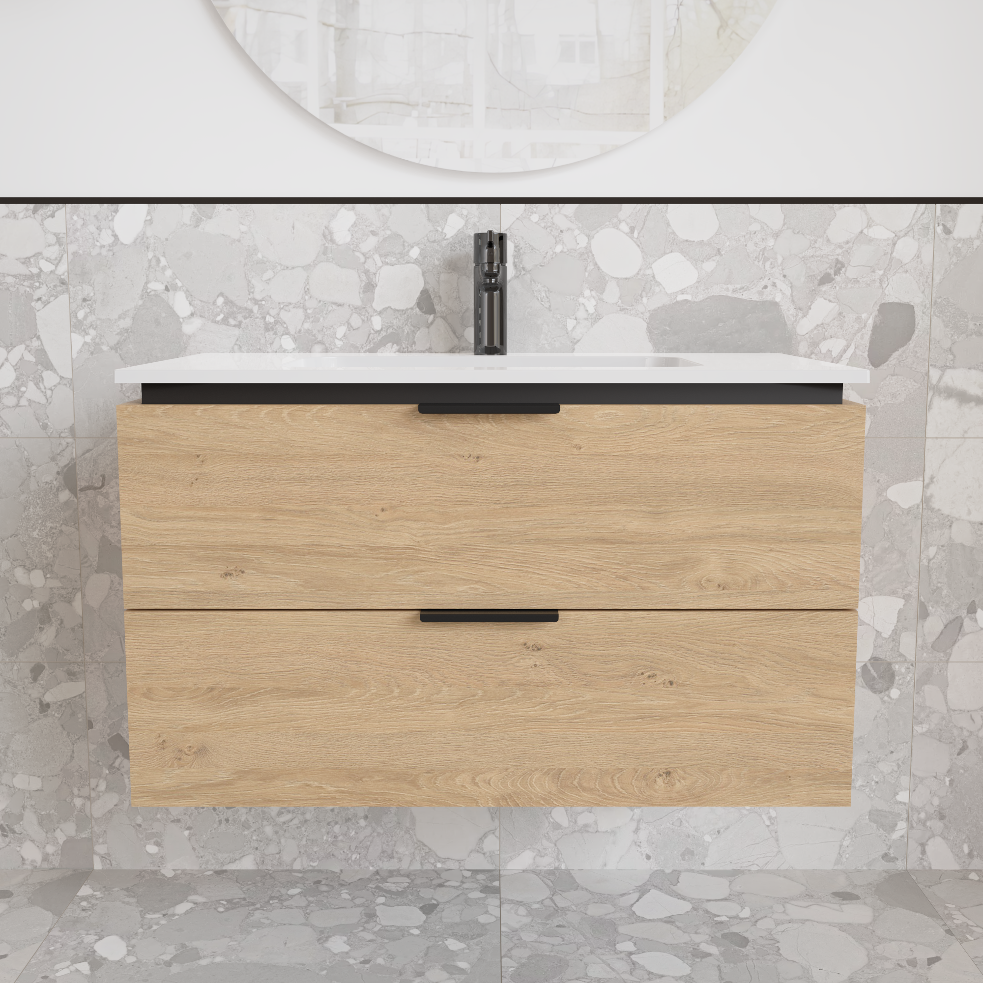 Тумба підвісна з раковиною MVK Vostok Icon 70 В2 700х450х530 мм Дуб кам'яний (p270db) - фото 1 Тумба підвісна з раковиною MVK Vostok Icon 70 В2 700х450х530 мм Дуб кам'яний (p270db) - фото 1