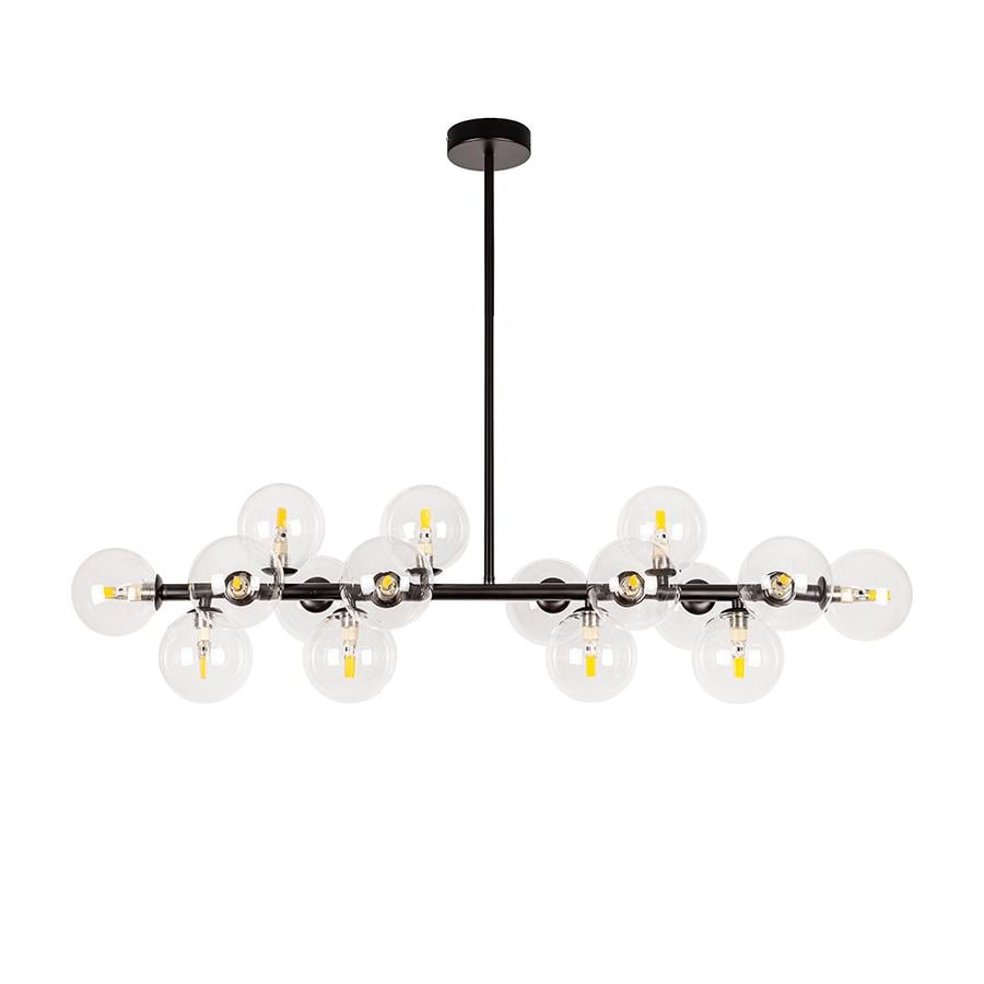 Люстра молекула потолочная Levistella 7841020-16 BK/CL плафоны прозрачные Черный 