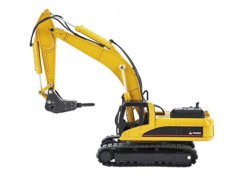 Машинка-экскаватор Hui Na Toys металлический с отбойником (1911) - фото 6 Машинка-экскаватор Hui Na Toys металлический с отбойником (1911) - фото 6