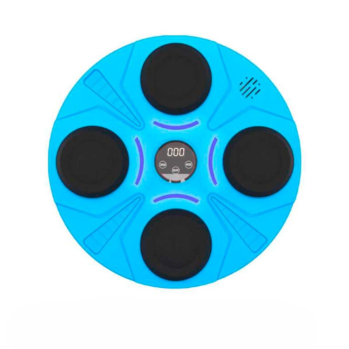 Тренажер для боксу настінний музичний OSPORT MS 4231 з підсвічуванням для відпрацювання ударів Синій (59)