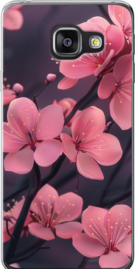 Чехол на Samsung Galaxy A3 (2016) A310F Пурпурная сакура (6075t-159-42517)