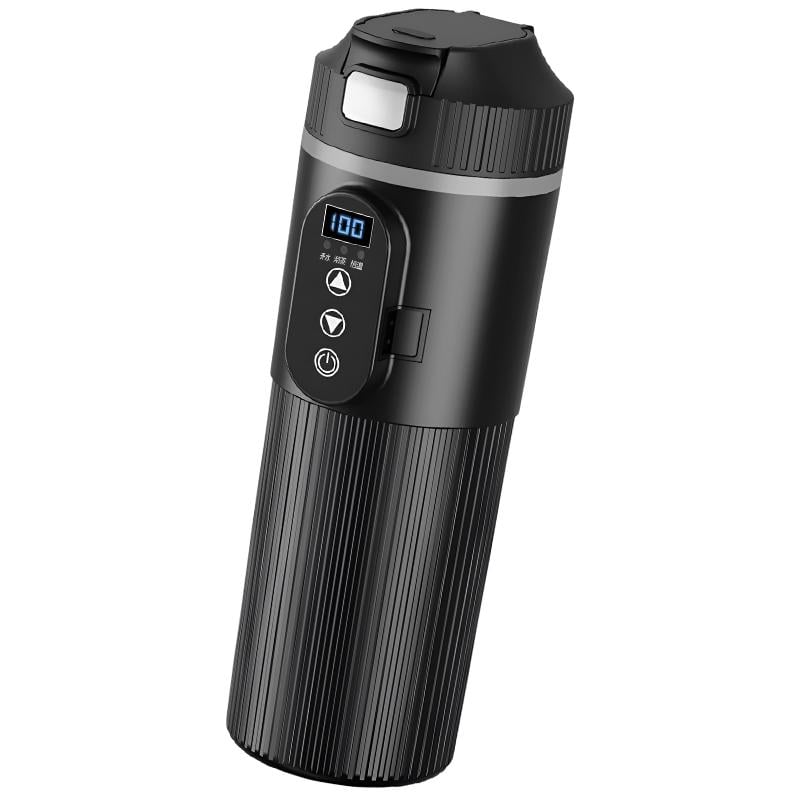 Автомобильная термокружка 12-24 V/100 W с регулировкой 30-100°C 500 мл Черный (3ea45495)