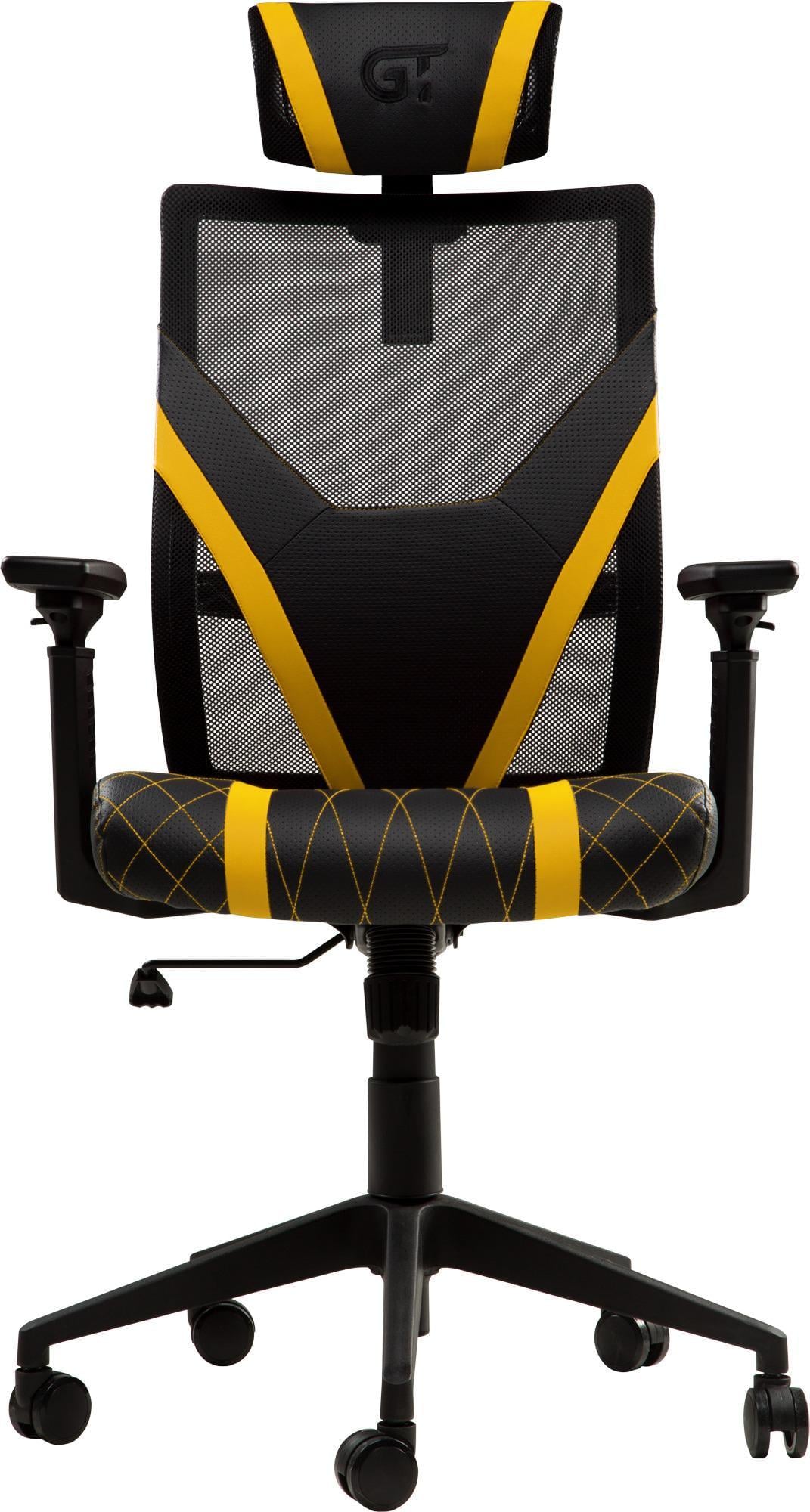 Кресло геймерское GT Racer X-6674 Black/Yellow