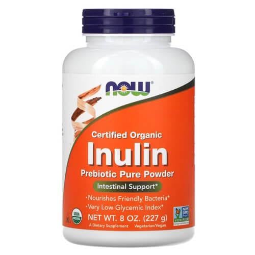 Пробиотики и пребиотики NOW Organic Inulin Powder 227 г (NOW-02944)